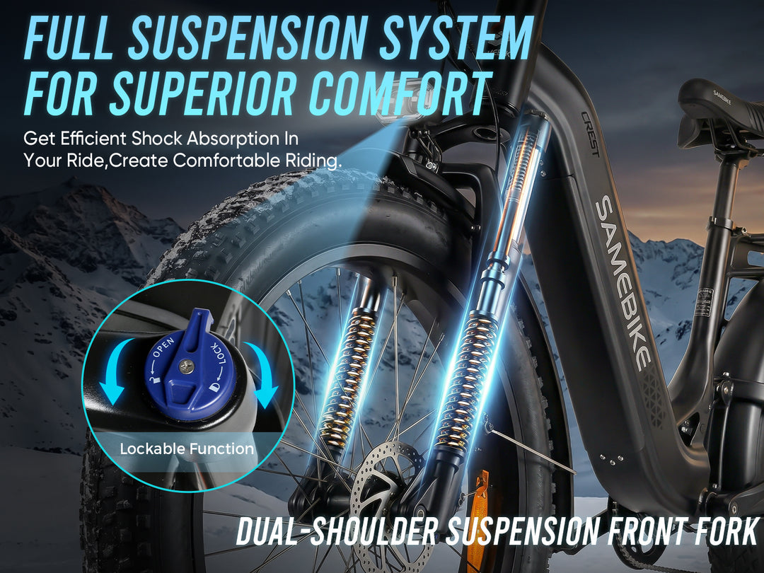 SAMEBIKE CREST elektriline jalgratas 1000W