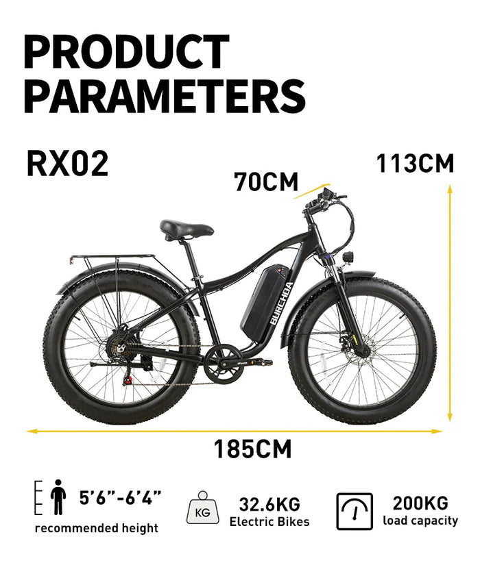 Burchda RX02 elektrijalgratas 1000W