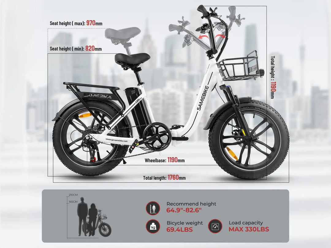 Samebike C05 Pro kokkupandav elektrijalgratas