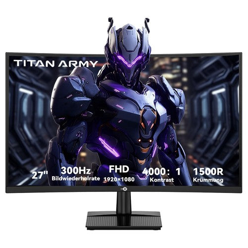 TITAN ARMY C27A1H mängumonitor, 27-tolline 1500R kumer VA ekraan, 1920*1080, 300Hz