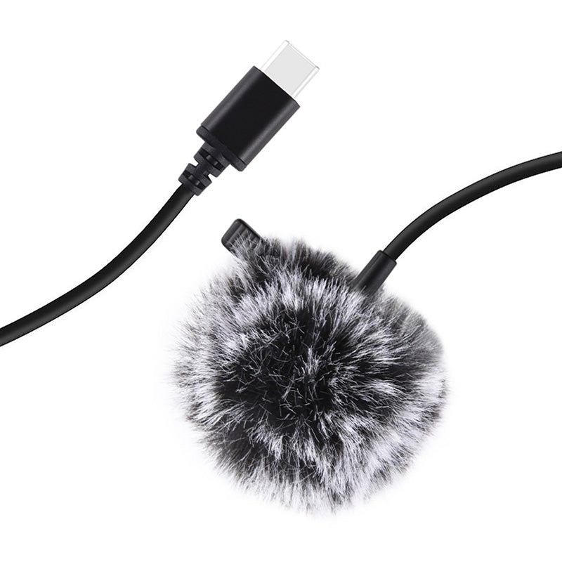 Jack Puluz tie microphone with clip PU425 1.5m USB-C