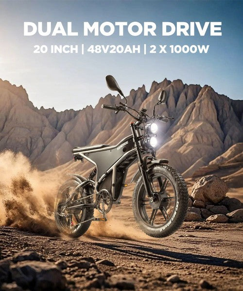 RANDRIDE DM711 elektrijalgratas, 1000W*2 mootor, 48V 20Ah