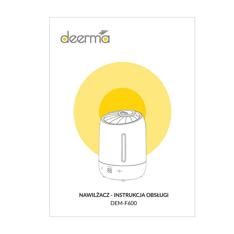 Ultrasonic humidifier Deerma F600 black