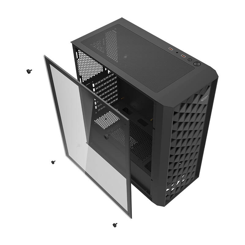 Darkflash DK351 computer case (black) + 4 RGB fans