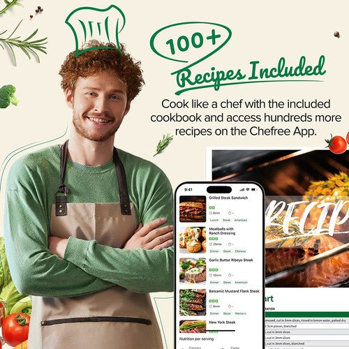 CHEFREE AF500 1700 W 6,5 l õhufritüür nutika termomeetriga
