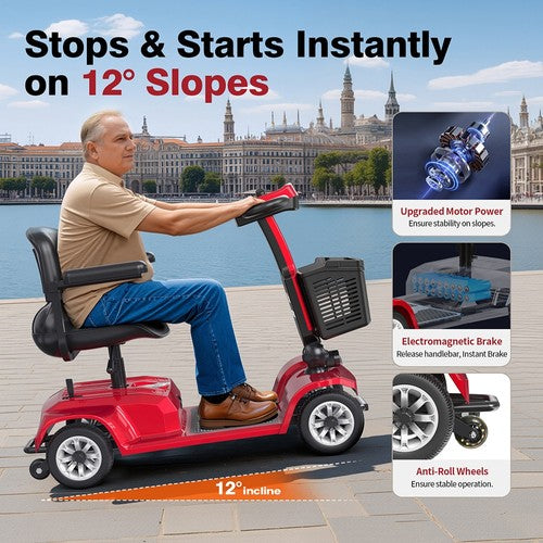 Unificare Lucas Pro neljarattaline tõukeratas, 180 W mootor, 24 V 12 Ah