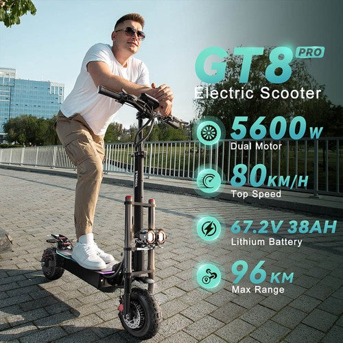 FENGQS GT8 PRO Elektriline tõukeratas, 2800W*2 mootor, 67.2V 38Ah
