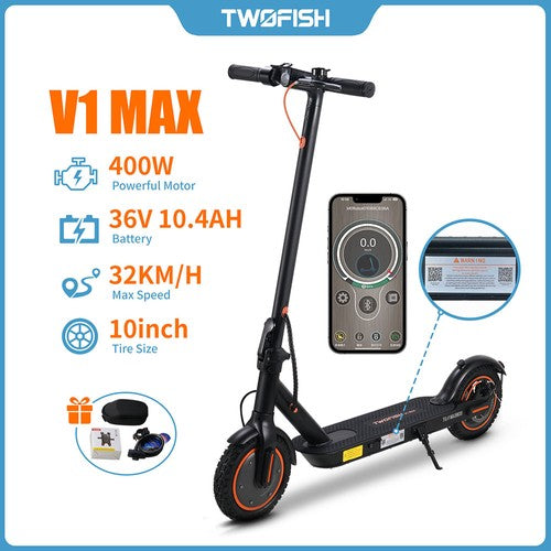 TWOFISH V1 MAX Elektriline Tõukeratas 400W