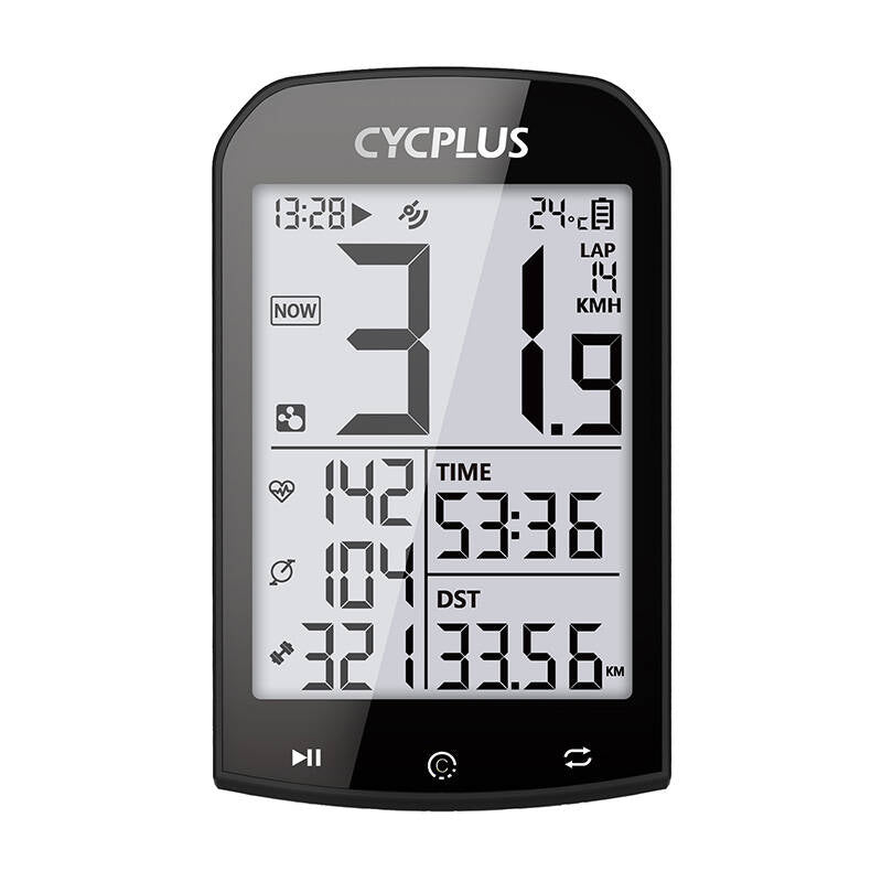 GPS bike computer Cycplus M1 - compatibile with Strava, Trainingpeaks etc.