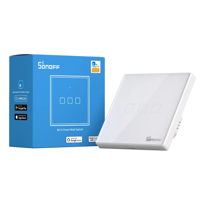 Smart Switch WiFi + RF 433 Sonoff T2 EU TX (3-channel) updated