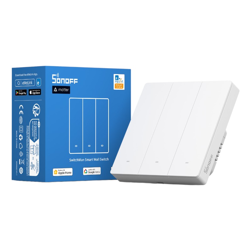 SONOFF M5-3C-86W WiFi Matter smart wall switch (3-channel)
