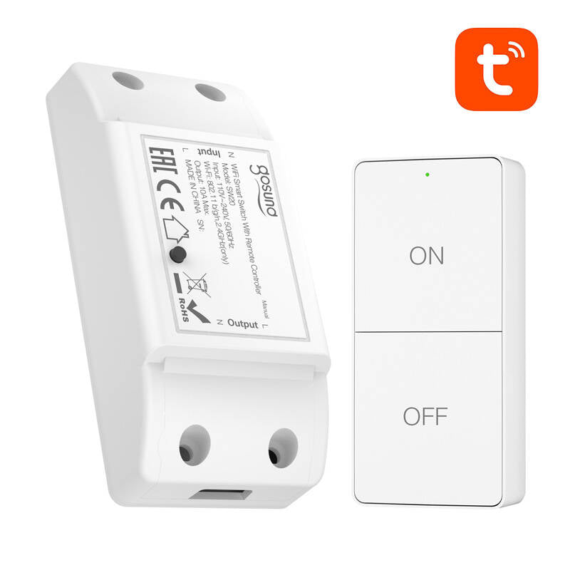 Gosund SW20 10A WiFi Smart Switch + Remote Control, Tuya