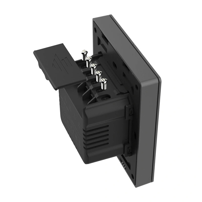 Smart Matter over WiFi wall switch SONOFF M5-2C-80 (2-channel, for frame, graphite)