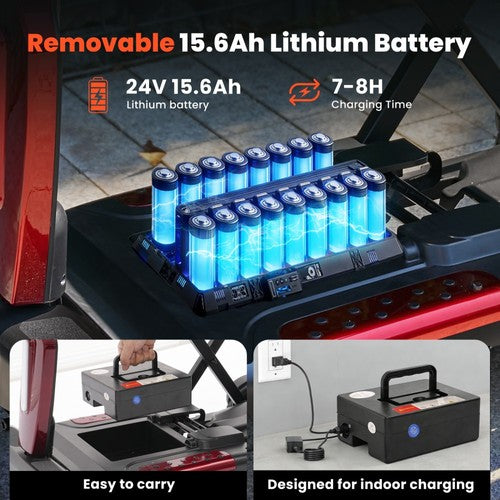 iScooter X11 tõukeratas 250W mootoriga, 24V 15,6 Ah