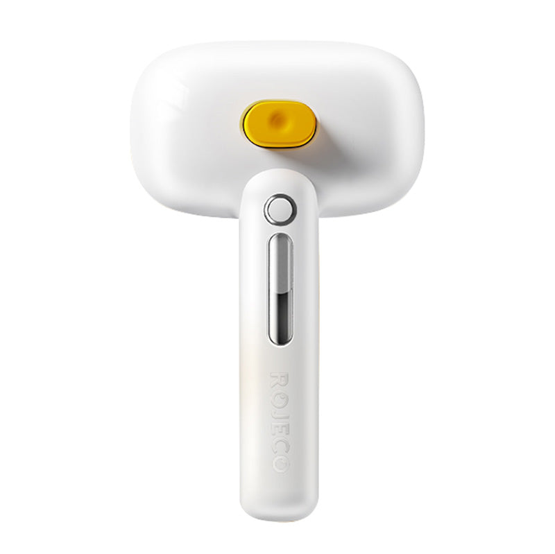 Rojeco hair grooming brush with steam function (white)