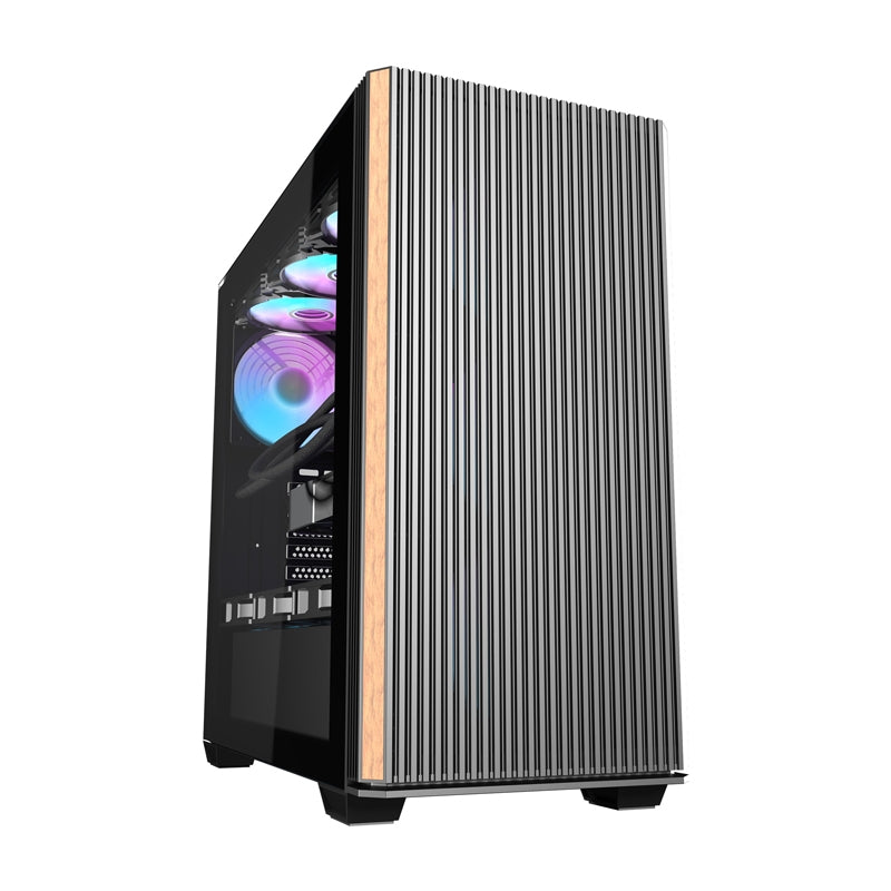 Darkflash DS900WS computer case (black) + 4 fans