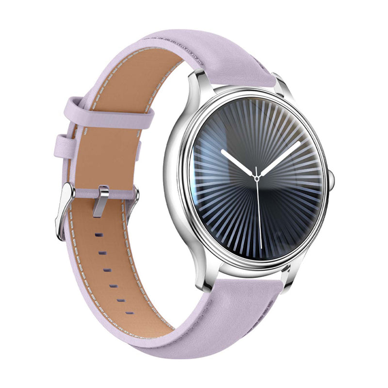 COLMI L28 Smart Watch (silver-purple + purple leather strap)