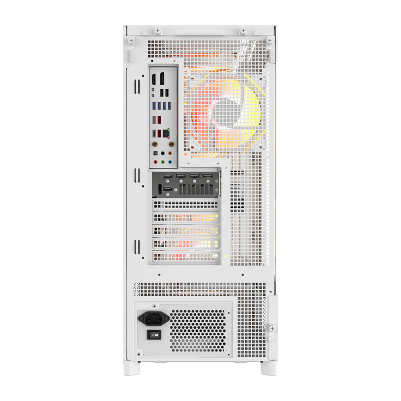 DarkFlash AIRNOVA computer case (white) + 3 fans