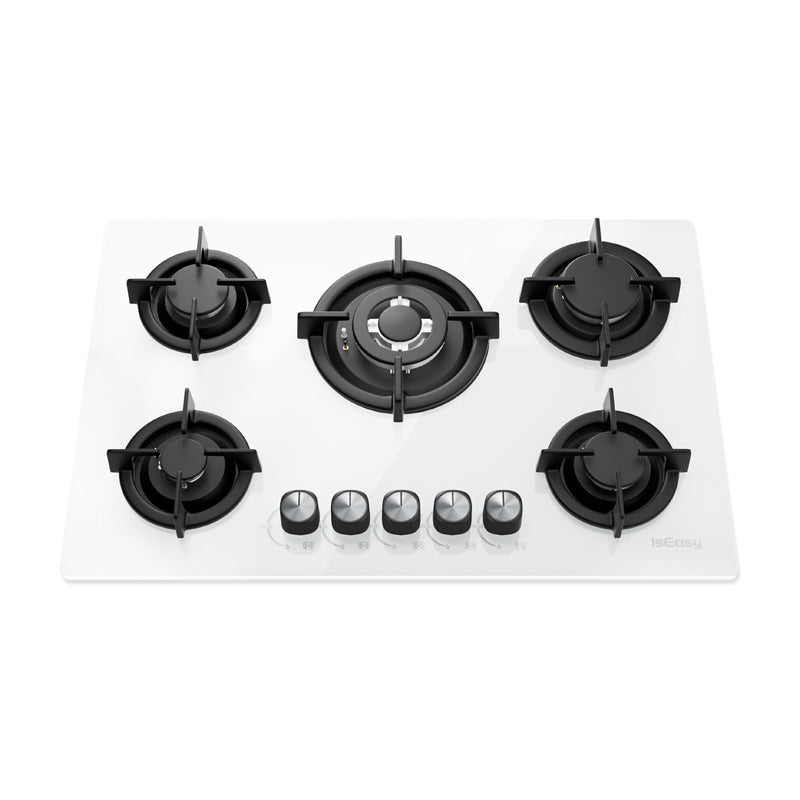ISEASY MGBG-775 gas hob with 5 burners (white)