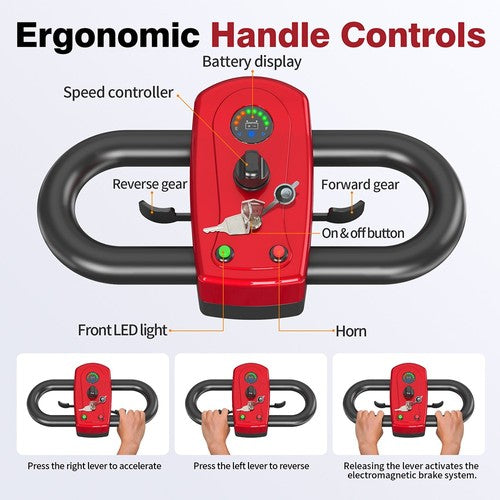 Unificare Lucas Pro neljarattaline tõukeratas, 180 W mootor, 24 V 12 Ah