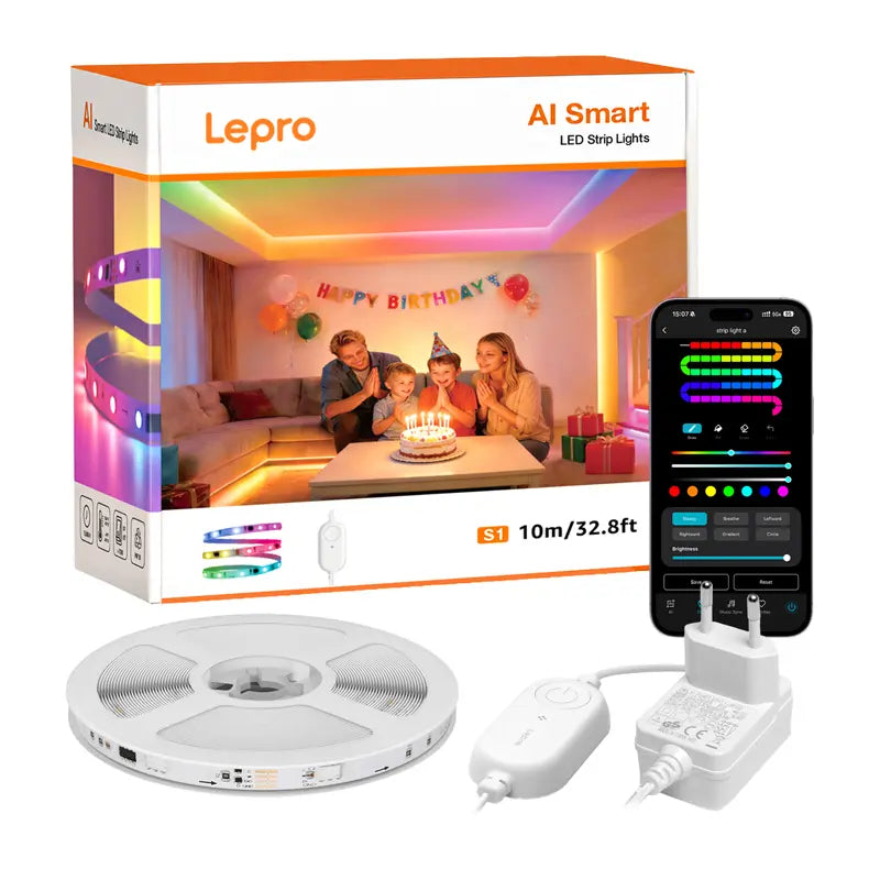 Lepro S1 10m Wi-Fi Bluetooth RGBIC LED Strip