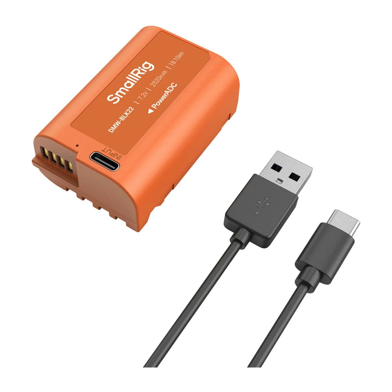 Camera battery SMALLRIG DMW-BLK22 (orange)