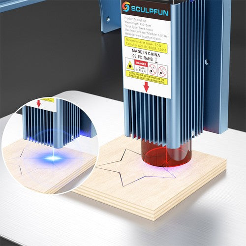 SCULPFUN S9 5,5 W lasergraveerimismasin