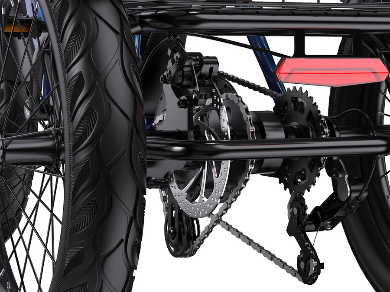 APEFOX RH30 kokkupandav elektriline kolmerattaline ratas tagumise korviga