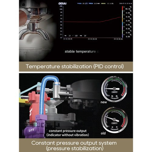 HiBREW H10 PLUS espressomasin, 20 baari poolautomaatne kohvimasin