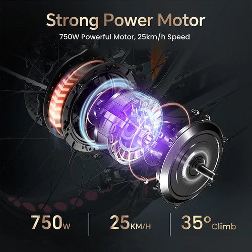 DRVETION CT20 PRO elektrijalgratas, 750W mootor, 48V 15Ah Samsung