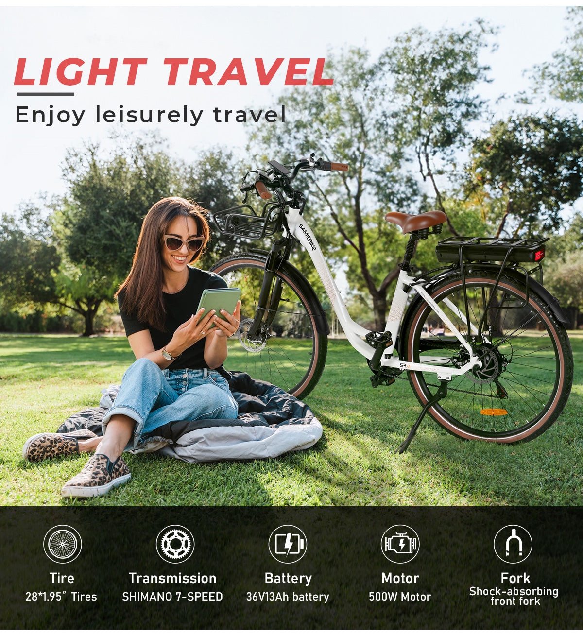 SAMEBIKE RS-A07 500W elektriline jalgratas 