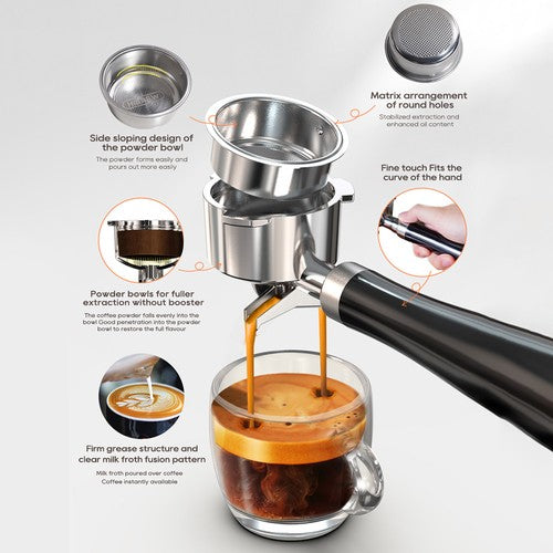 HiBREW H10B espressomasin, 20-baarine ekstraheerimisrõhk.