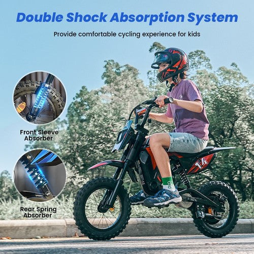 A14 laste elektrimootorratas, 500 W mootor.