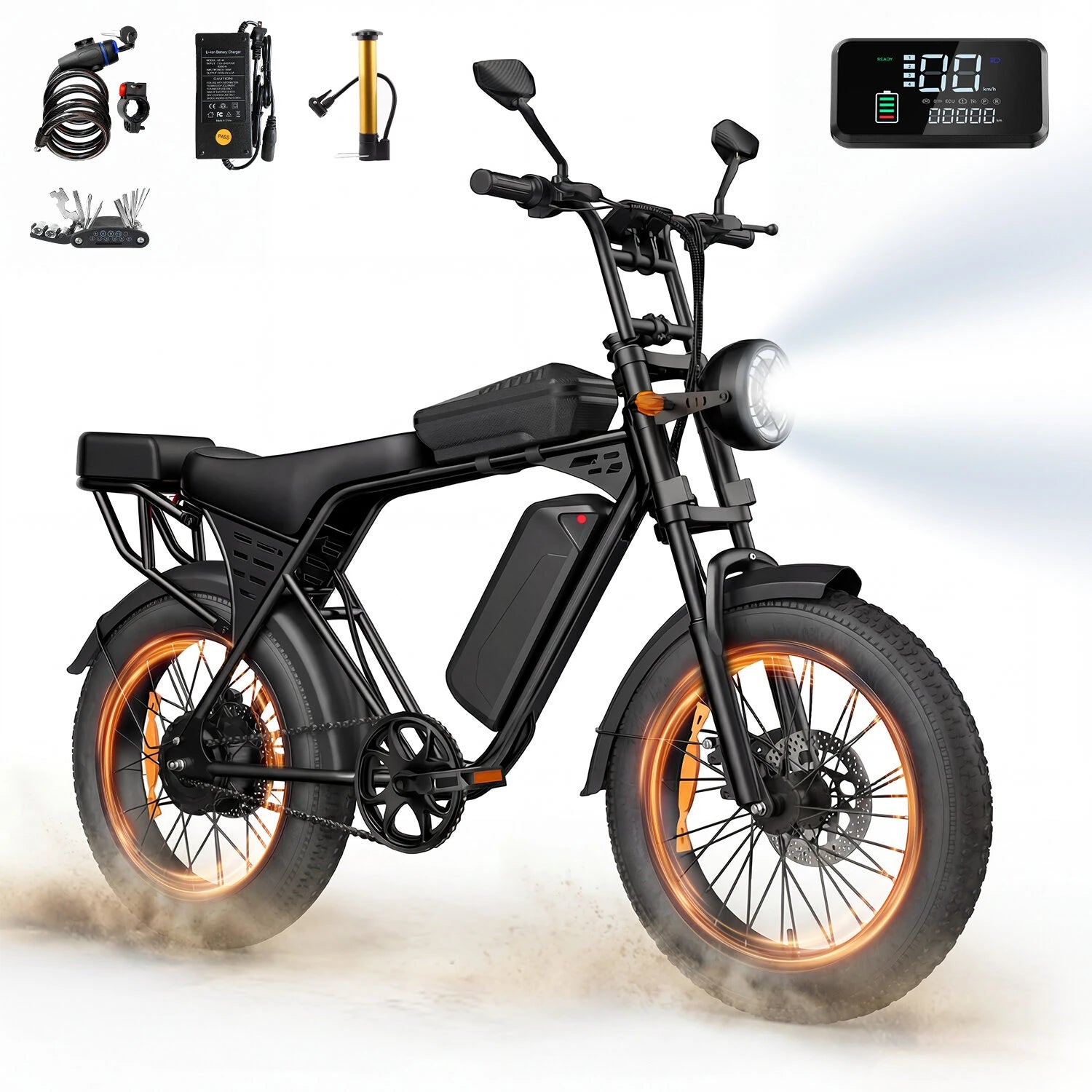 AtlasTrek X5 elektrijalgratas 48V 15Ah 250W