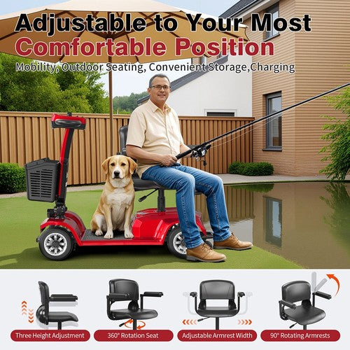 Unificare Lucas Pro neljarattaline tõukeratas, 180 W mootor, 24 V 12 Ah