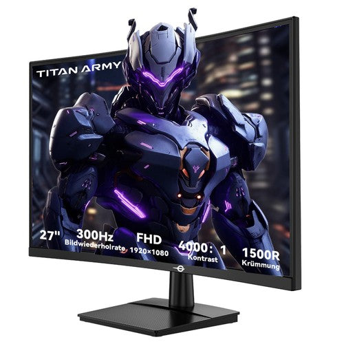 TITAN ARMY C27A1H mängumonitor, 27-tolline 1500R kumer VA ekraan, 1920*1080, 300Hz
