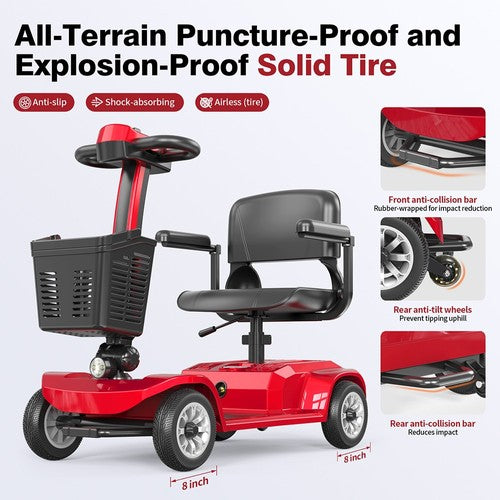 Unificare Lucas Pro neljarattaline tõukeratas, 180 W mootor, 24 V 12 Ah