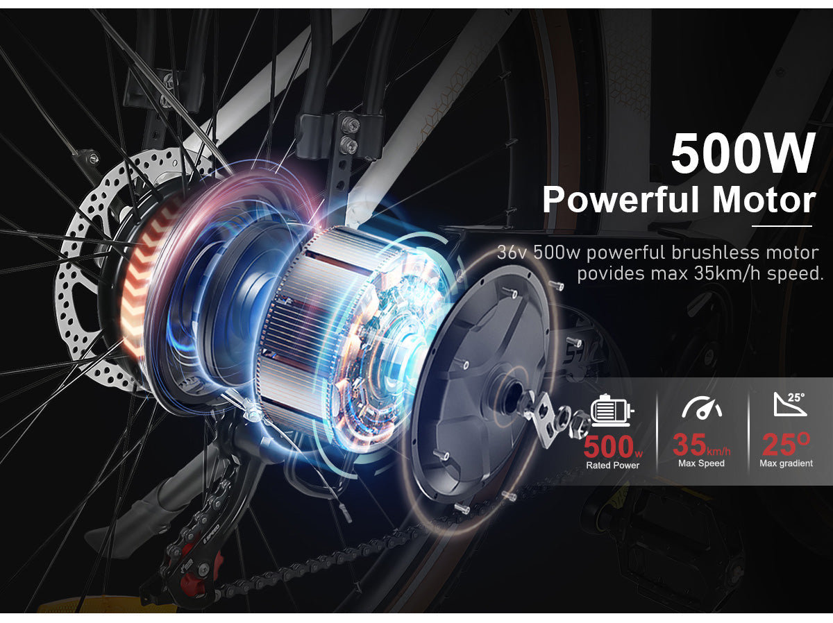 SAMEBIKE RS-A07 500W elektriline jalgratas 