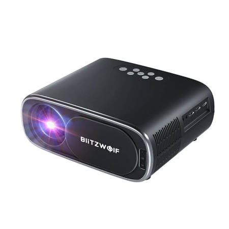 BlitzWolf BW-V4 1080p LED-valgus/projektor, Wi-Fi + Bluetooth
