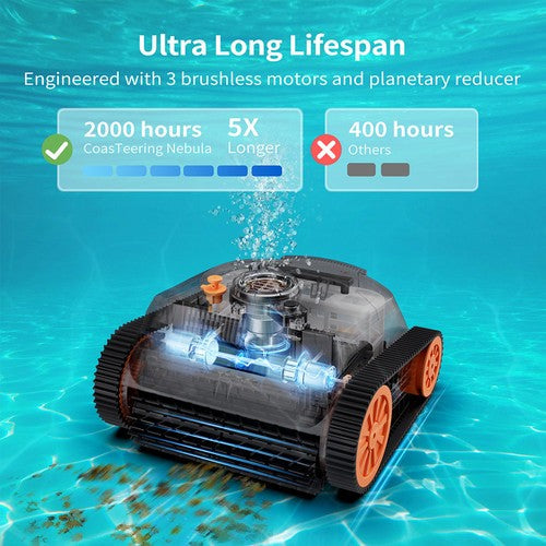 CoasTeering Nebula juhtmeta robotbasseinipuhastaja