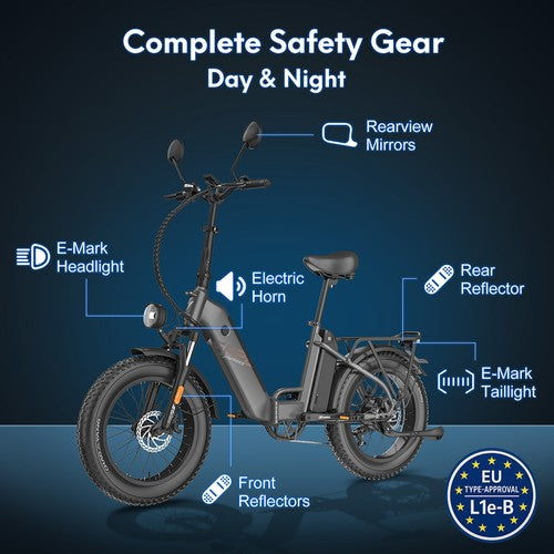 Fafrees FF20 Polar Elektrijalgratas, 500W Mootor, 48V 26.8Ah