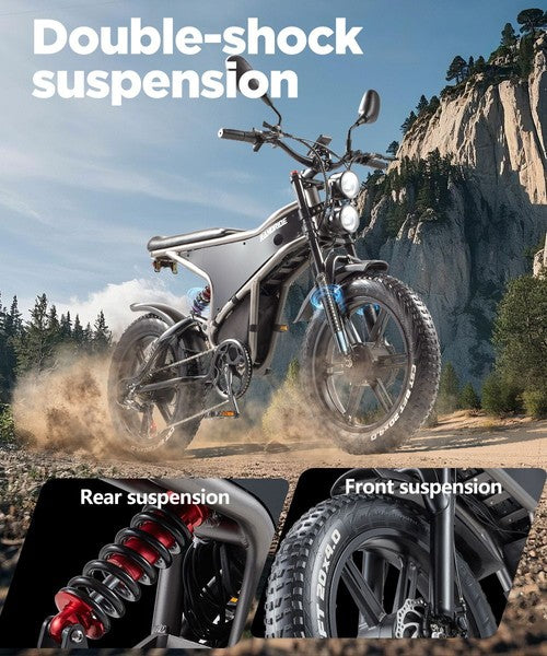 RANDRIDE DM711 elektrijalgratas, 1000W*2 mootor, 48V 20Ah