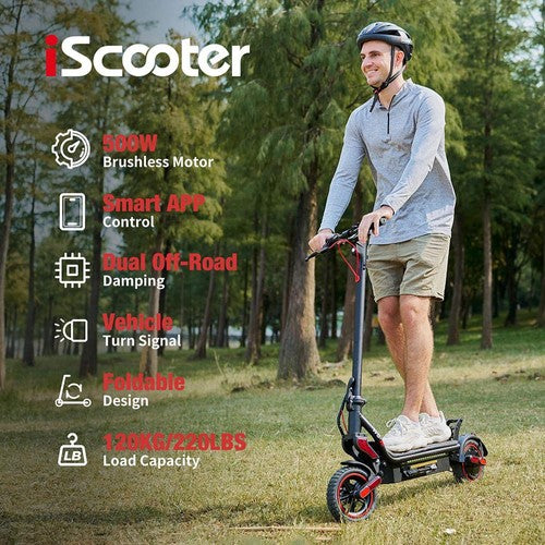 iScooter W8 elektritõukeratas 500 W mootoriga, 48V10.4Ah