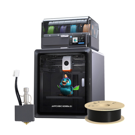 3D-printer Anycubic Kobra S1 Combo + Hotend + tasuta hõõgniit