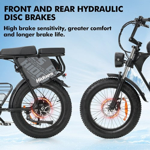 Hidoes B9 elektrijalgratas, 750W mootor, 48V 18,2Ah + 15,6Ah topeltaku