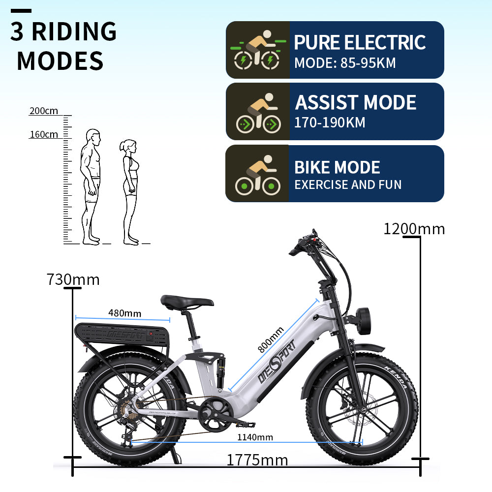 Oneport OT08 Pro täisvedrustusega elektrijalgratas 18Ah 2x